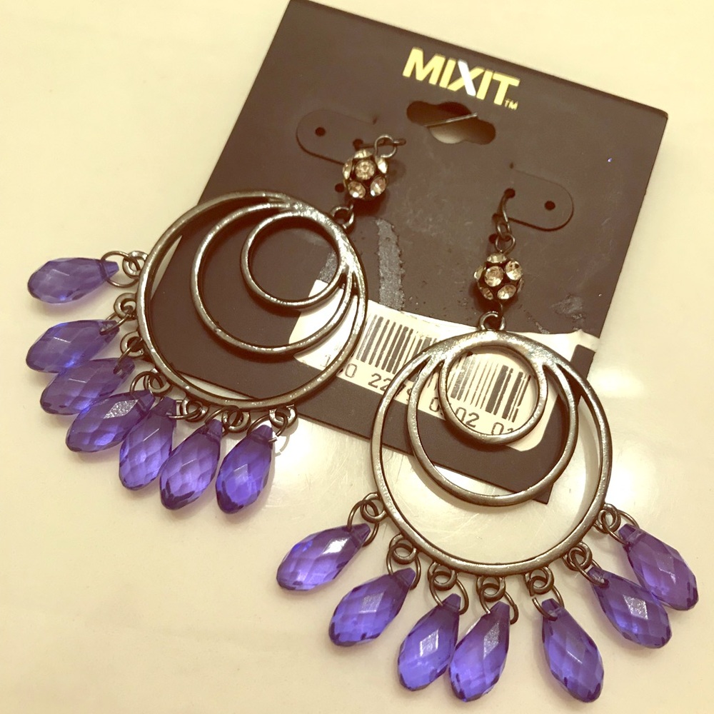 NWT Mix It Earrings W/ Bling Detail